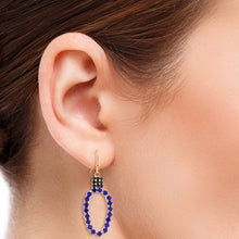 Load image into Gallery viewer, Blue Xmas Light Earrings
