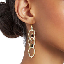 Cargar imagen en el visor de la galería, Clear Triple Xmas Light Earrings
