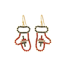 Cargar imagen en el visor de la galería, Xmas Mitten Earrings
