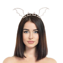 Load image into Gallery viewer, Gold Bat Ear Wings Headband
