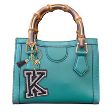 Load image into Gallery viewer, K Black Keychain Bag Charm
