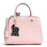 R Black Keychain Bag Charm