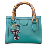 T Black Keychain Bag Charm