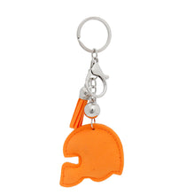 Load image into Gallery viewer, Orange Football Helmet Keychain Bag Charm
