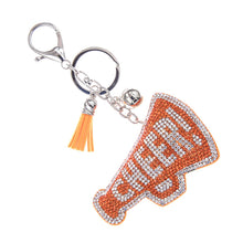 Load image into Gallery viewer, Orange Megaphone Keychain Bag Charm

