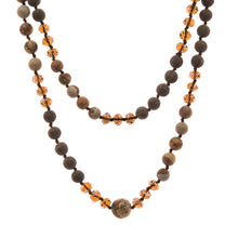 Load image into Gallery viewer, Lava and Glass Bead Necklace
