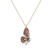 Load image into Gallery viewer, Multi Rhinestone Butterfly Wing Necklace
