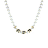 Cream Pearl Gold MOM Necklace
