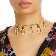 Cargar imagen en el visor de la galería, Gold Xmas Light Bulb Choker
