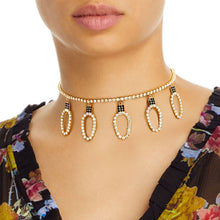 Load image into Gallery viewer, Gold Xmas Light Bulb Choker

