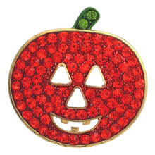 Load image into Gallery viewer, Orange Jack O Lantern Brooch
