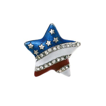 Load image into Gallery viewer, American Flag Star Brooch
