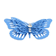 Load image into Gallery viewer, Blue 3D Butterfly Brooch
