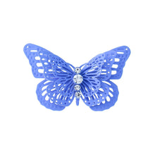 Load image into Gallery viewer, Blue 3D Butterfly Brooch
