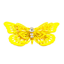 Load image into Gallery viewer, Yellow 3D Butterfly Brooch
