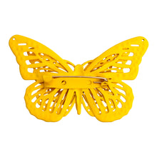 Load image into Gallery viewer, Yellow 3D Butterfly Brooch
