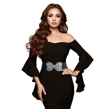 Load image into Gallery viewer, Dotted Bowknot Rhinestone Belt
