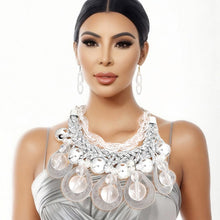 Load image into Gallery viewer, Dazzling Silver Teardrop Cascade Ensemble
