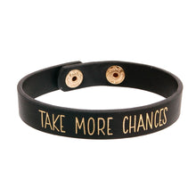 Load image into Gallery viewer, TAKE MORE CHANCES Black Bracelet
