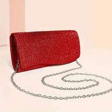 Cargar imagen en el visor de la galería, Clutch Red Ruched Evening Bag for Women

