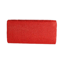 Cargar imagen en el visor de la galería, Clutch Red Ruched Evening Bag for Women
