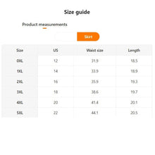 Load image into Gallery viewer, Black White 5XL Top Skirt Set

