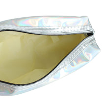 Load image into Gallery viewer, Silver Iridescent Rectangle Pouch
