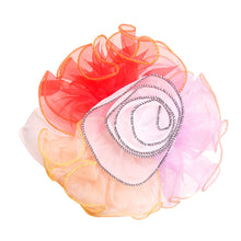 Load image into Gallery viewer, White Pleated Ruffle Rhinestone Turban
