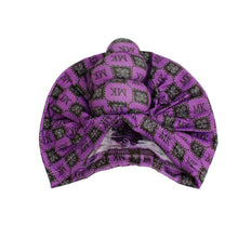 Cargar imagen en el visor de la galería, Purple MK Tall Twist Knot Turban
