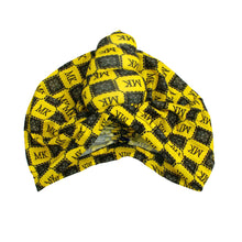 Load image into Gallery viewer, Yellow MK Tall Twist Knot Turban
