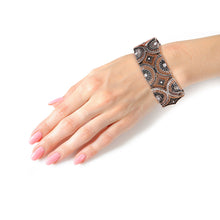 Load image into Gallery viewer, Mixed Metal Round Filigree Bracelet
