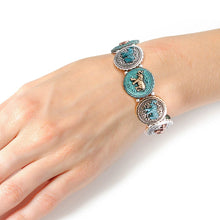 Load image into Gallery viewer, Patina Metal Elephant Round Bracelet
