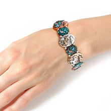 Load image into Gallery viewer, Patina Metal Elephant Engraved Bracelet
