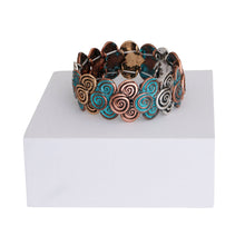 Load image into Gallery viewer, Patina Metal Swirled Bracelet
