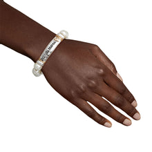 Load image into Gallery viewer, Pearl Silver Love You Mama Bracelet

