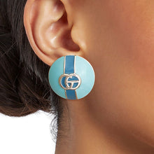 Load image into Gallery viewer, Dome Pastel Sea Green Designer Studs
