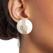 Load image into Gallery viewer, Dome Ivory Designer Studs
