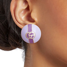 Load image into Gallery viewer, Dome Pastel Lavender Designer Studs
