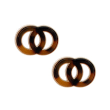 Cargar imagen en el visor de la galería, Tortoiseshell Infinity Earrings
