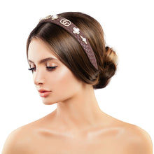 Load image into Gallery viewer, Brown Woven Leather Designer Headband
