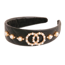 Load image into Gallery viewer, Designer Black Pearl Headband
