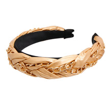 Load image into Gallery viewer, Gold Braided Chain Headband
