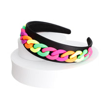 Load image into Gallery viewer, Rainbow Chain Link Headband
