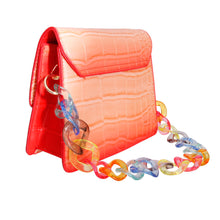 Load image into Gallery viewer, Multi Pastel Clear Link Chain Necklace
