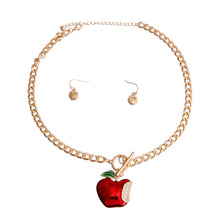 Load image into Gallery viewer, Red Apple Toggle Necklace
