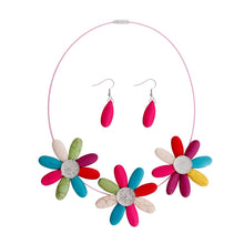 Load image into Gallery viewer, Multi Color Triple Flower Wire Collar
