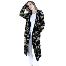 Load image into Gallery viewer, S/M Camo Long Sleeve Cardigan
