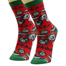 Load image into Gallery viewer, Xmas Ornament Crew Socks 3 Pcs
