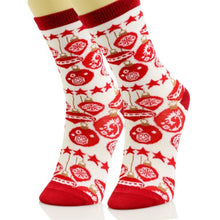 Load image into Gallery viewer, Xmas Ornament Crew Socks 3 Pcs
